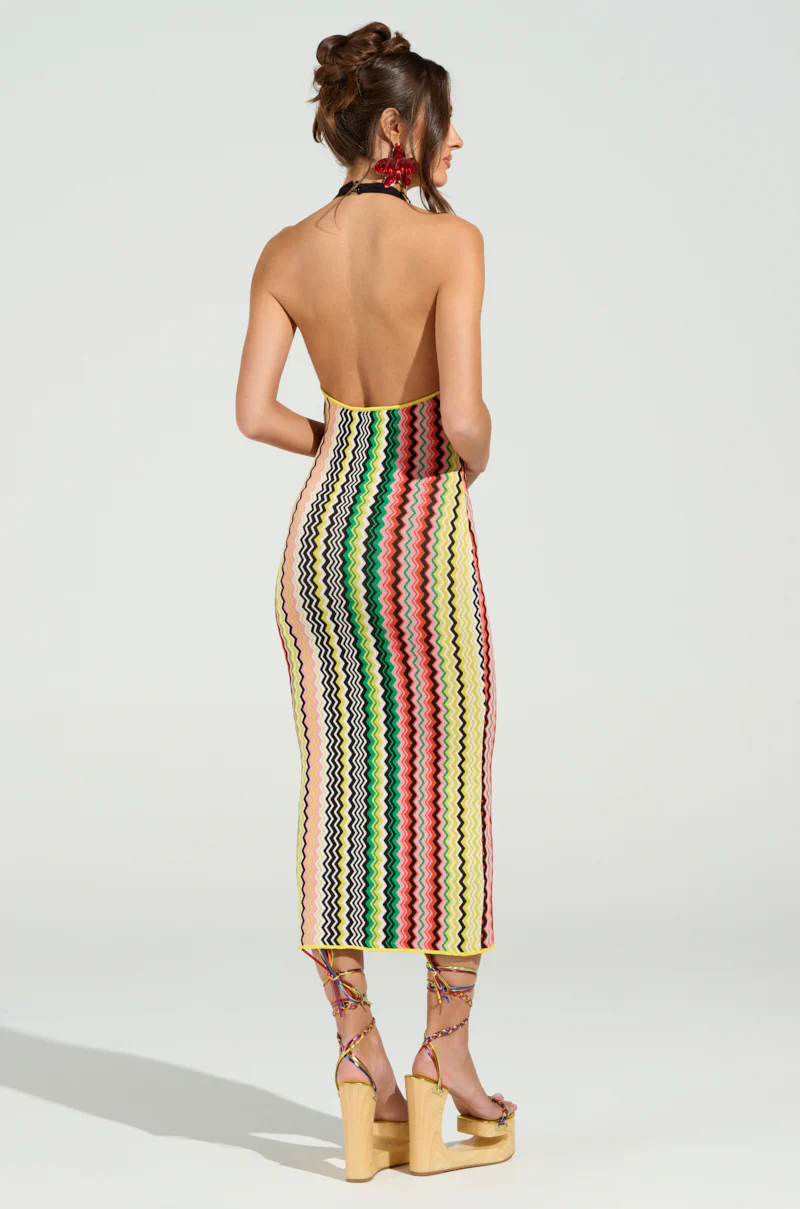ON THE RUN PRINTED MIDI DRESS - Image 7