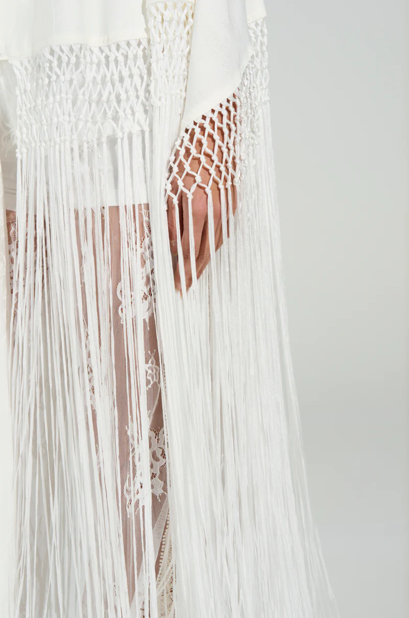 ON TO SOMETHING GOOD FRINGE TIE FRONT BLOUSE - Image 11
