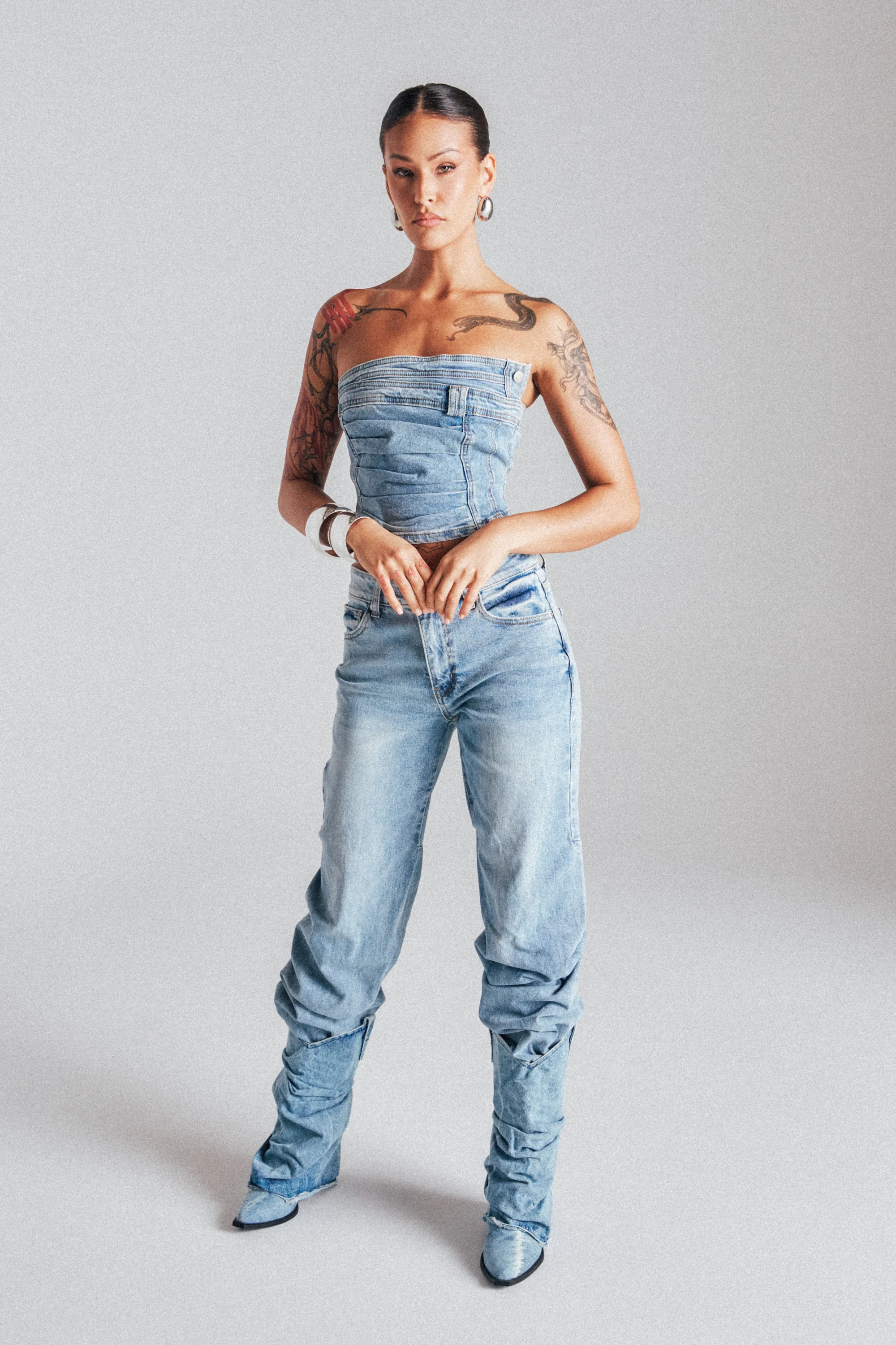 ON YOUR MIND STACKED DENIM - Image 2
