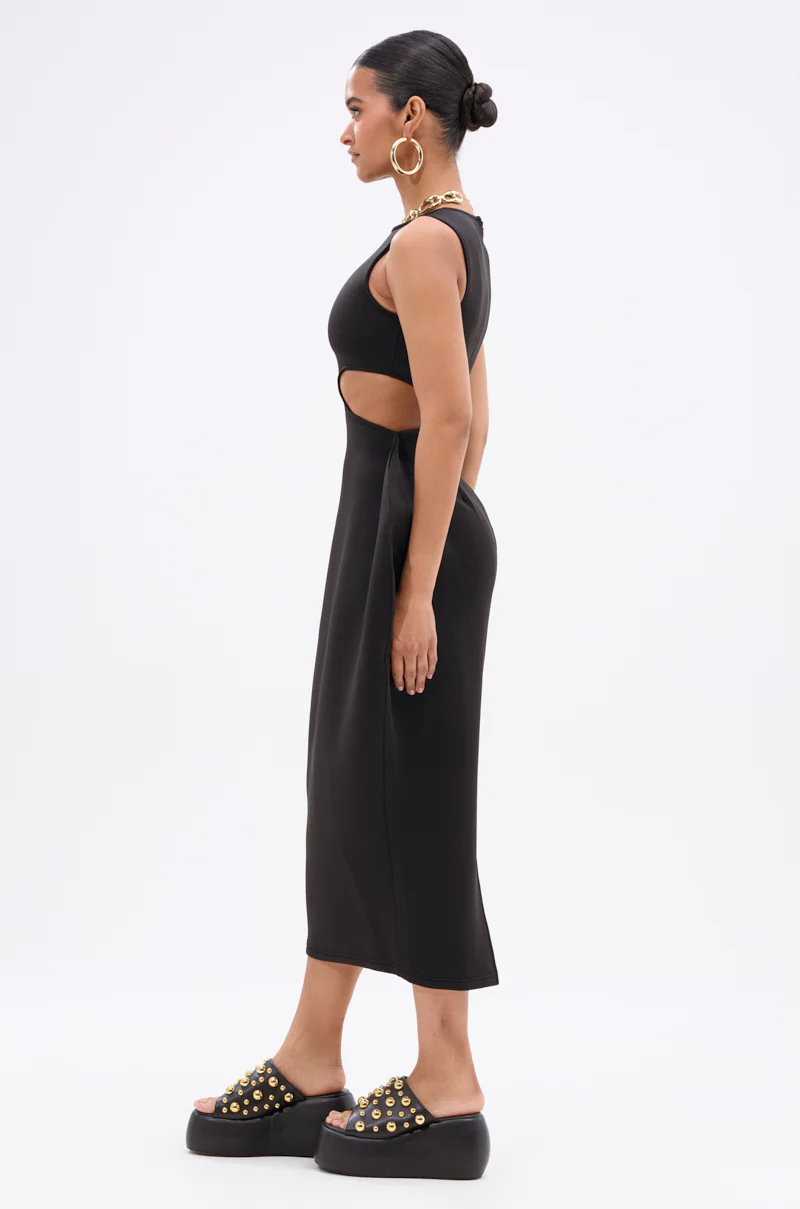 ONE OF ONE ABSTRACT MIDI DRESS - Image 4