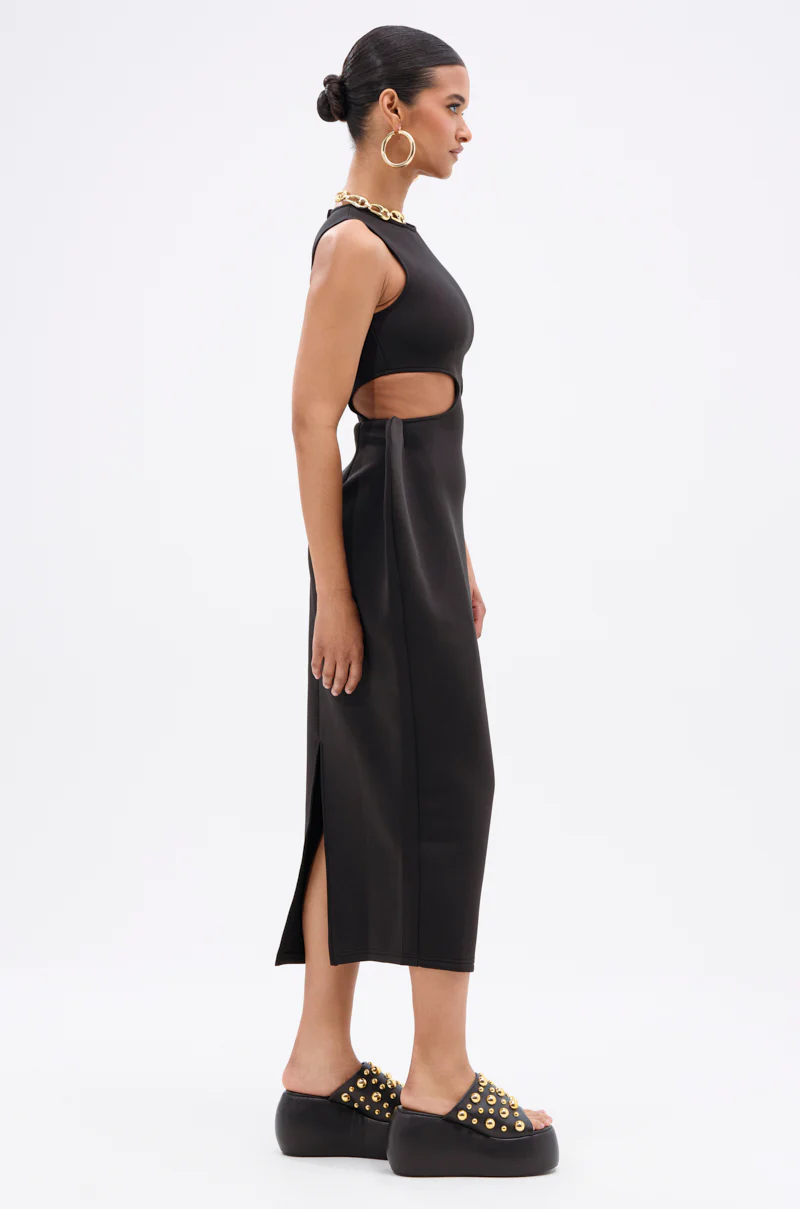 ONE OF ONE ABSTRACT MIDI DRESS - Image 5