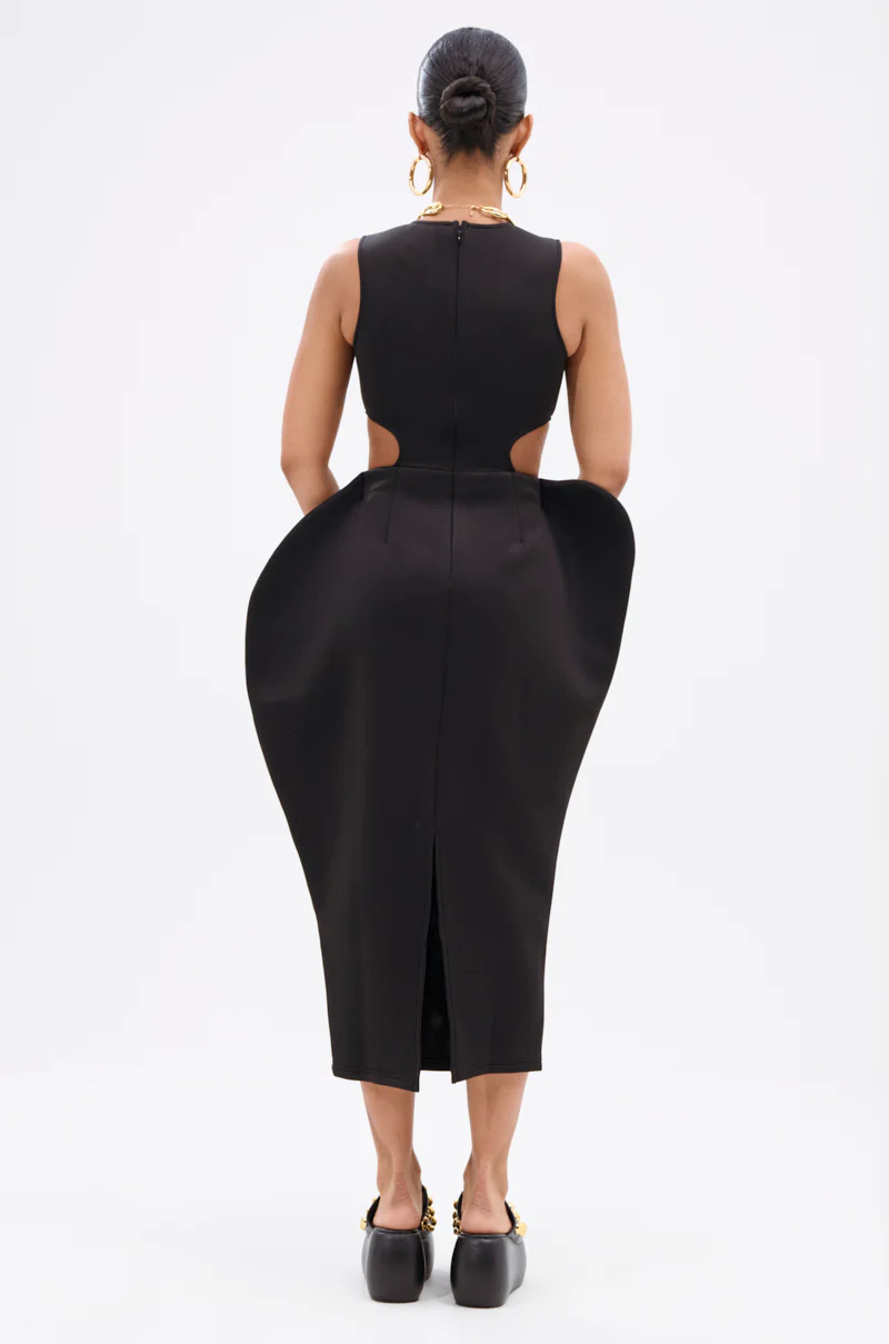 ONE OF ONE ABSTRACT MIDI DRESS - Image 6