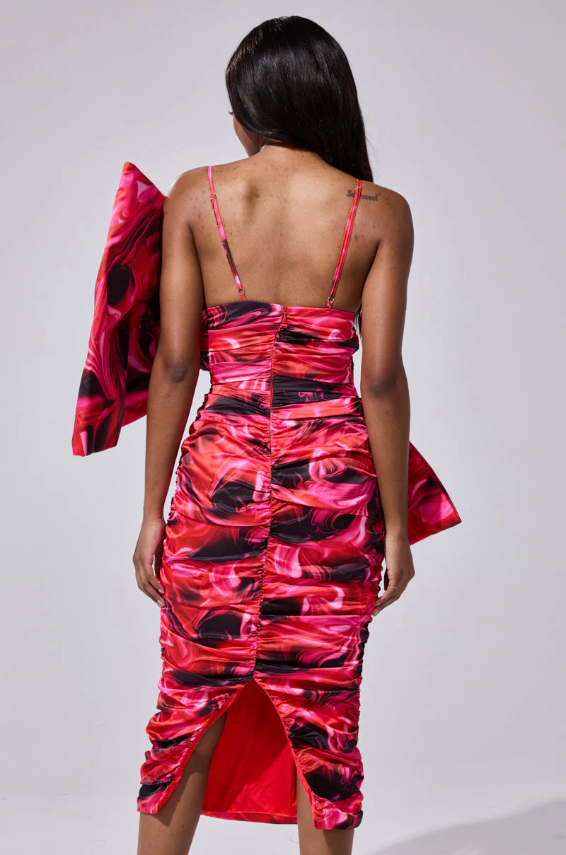 ONE OF ONE BOW MIDI DRESS - Image 5