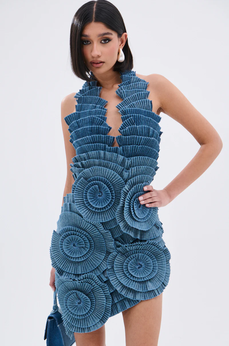 ONE OF ONE DENIM MINI DRESS - Image 4