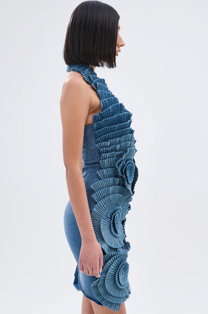 ONE OF ONE DENIM MINI DRESS - Image 5