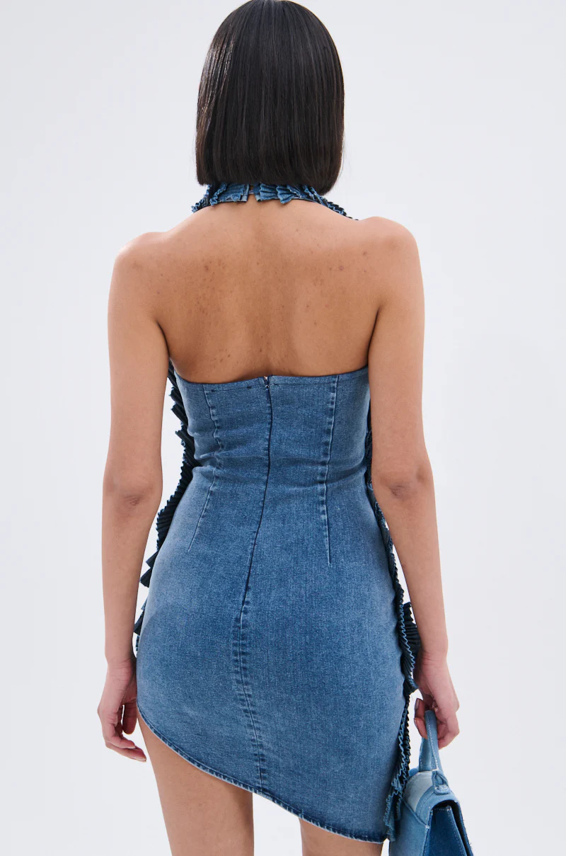 ONE OF ONE DENIM MINI DRESS - Image 6