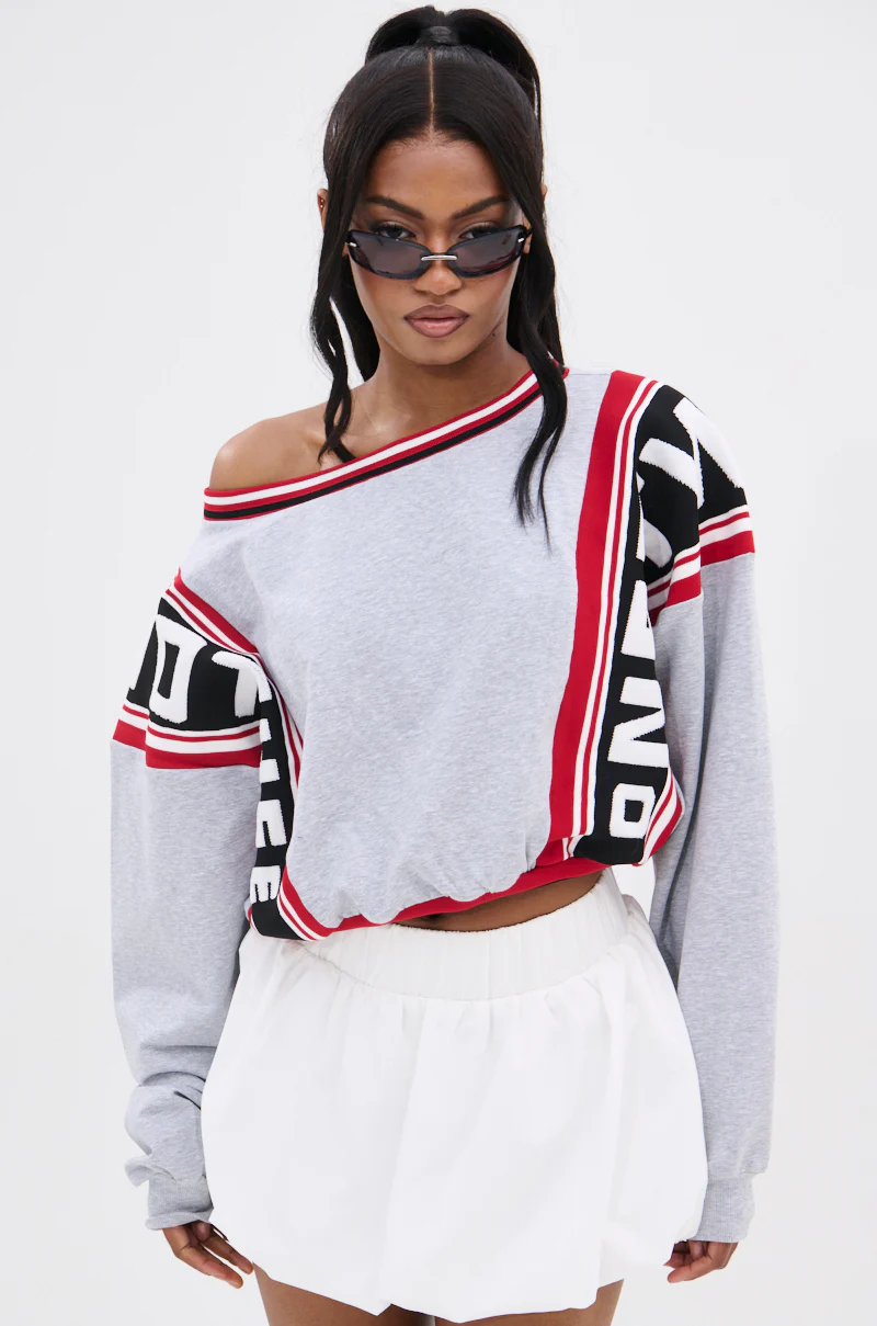 ONE TIME ONLY CROPPED SWEATSHIRT - Image 2