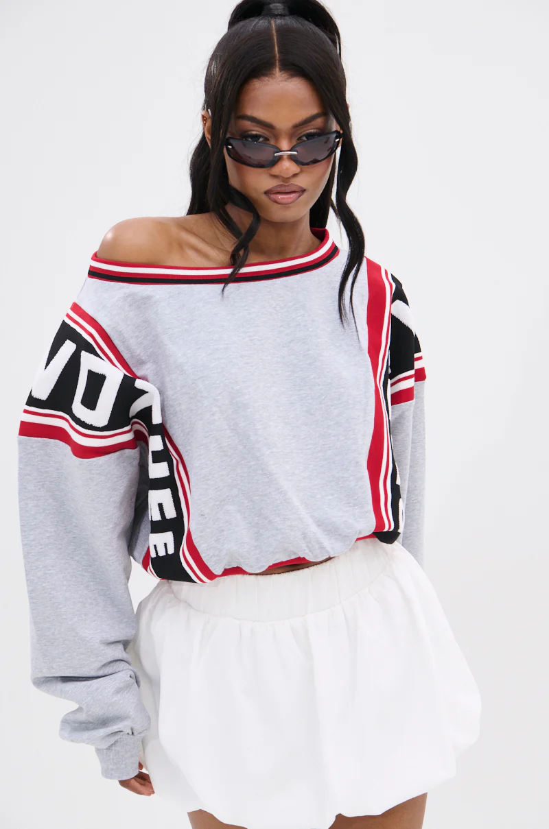 ONE TIME ONLY CROPPED SWEATSHIRT - Image 3