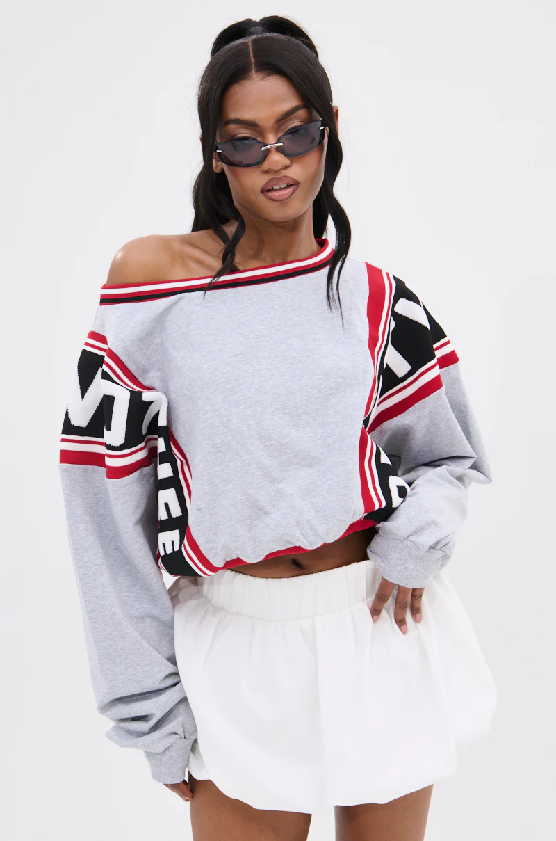 ONE TIME ONLY CROPPED SWEATSHIRT - Image 4