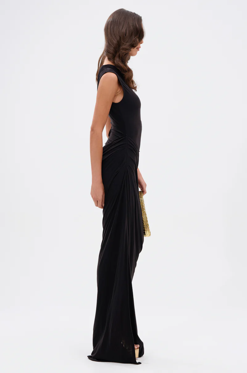 ONLY ME CUT-OUT MIDI DRESS IN BLACK - Image 6