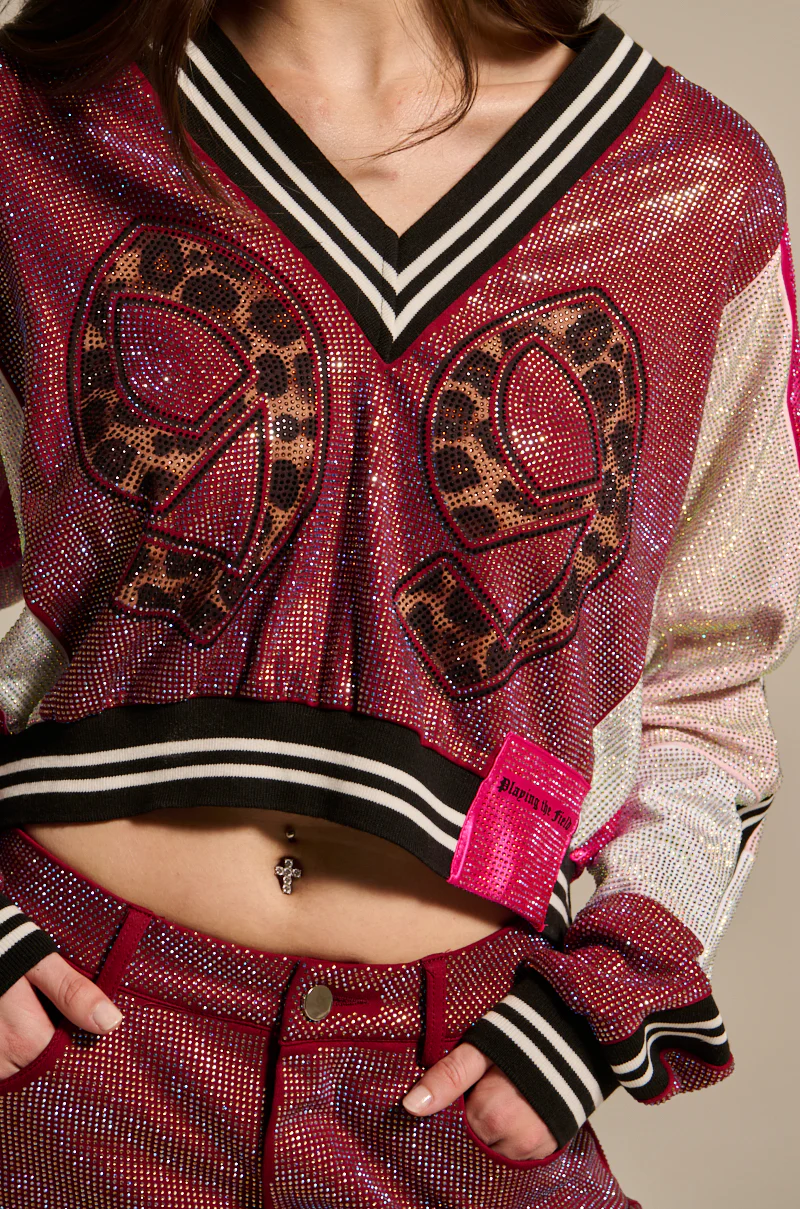 ONLY THE COOLEST RHINESTONE JERSEY SWEATSHIRT - Image 10