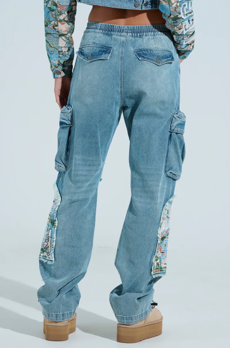 OUT OF THIS WORLD DENIM JOGGER - Image 5