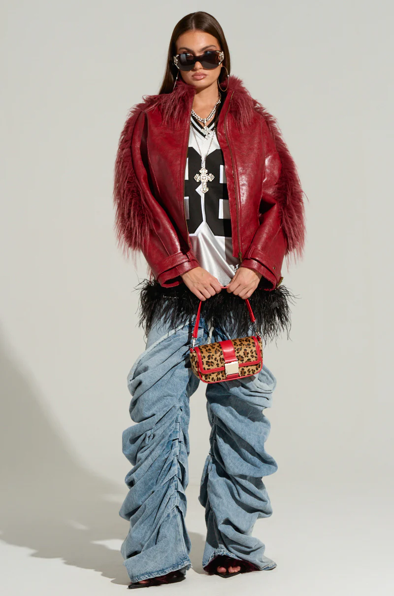 OVERZEALOUS FUR TRIM BOMBER - Image 8