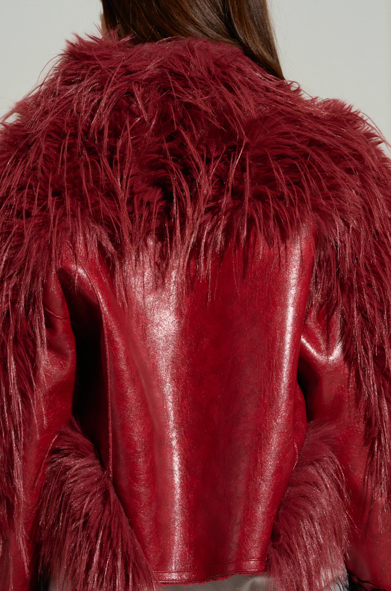 OVERZEALOUS FUR TRIM BOMBER - Image 9