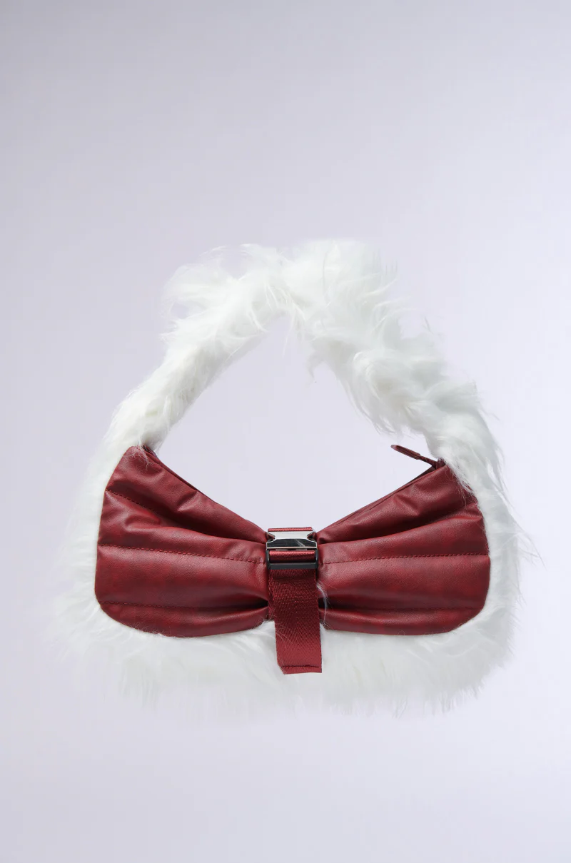 OVERZEALOUS FUR TRIM PURSE