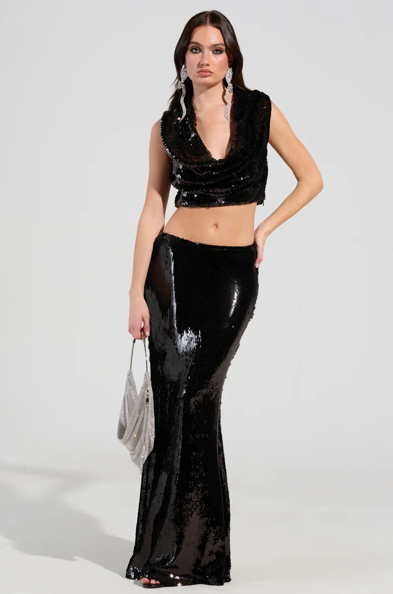 PARTY IN THE CITY CROP TOP IN BLACK - Image 4