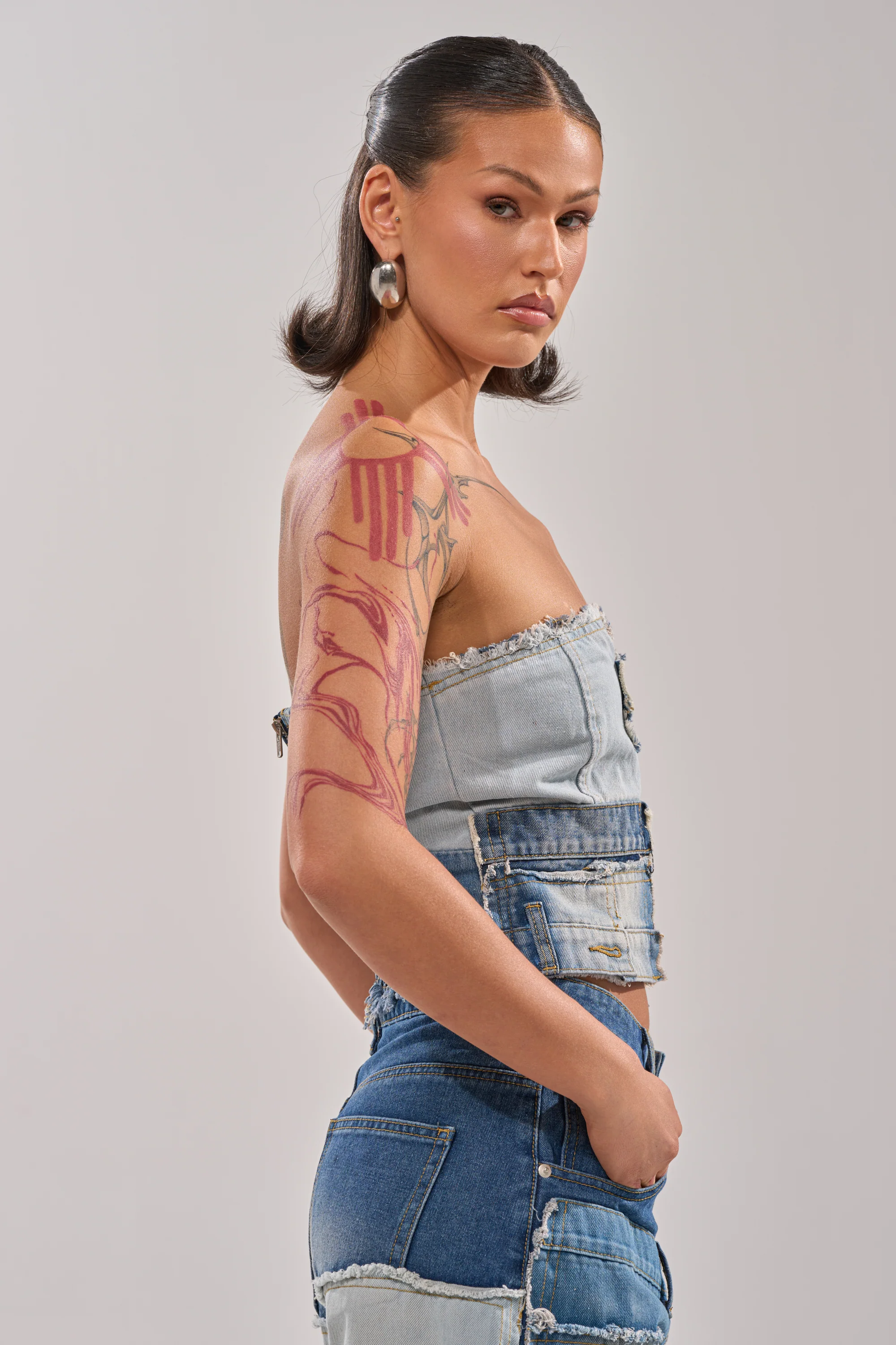 PATCH ME UP DENIM CORSET - Image 3