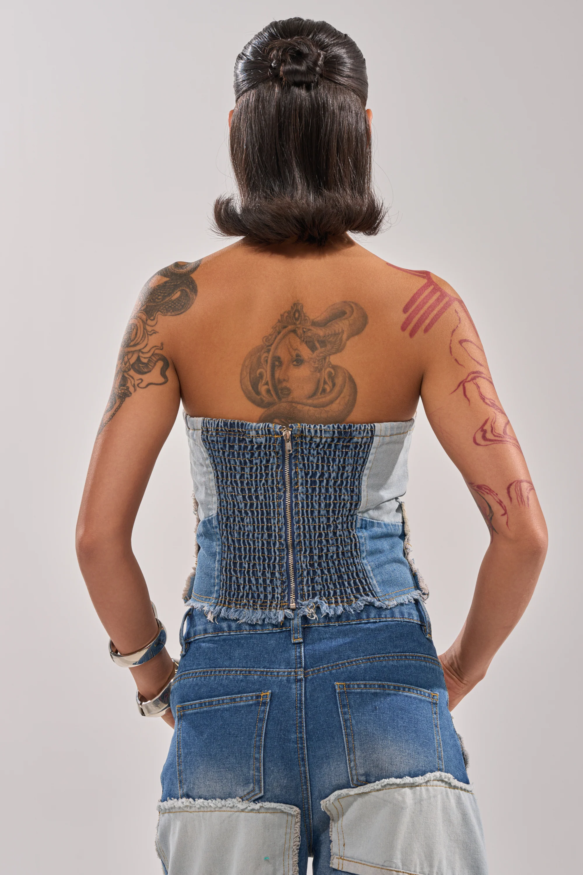 PATCH ME UP DENIM CORSET - Image 4