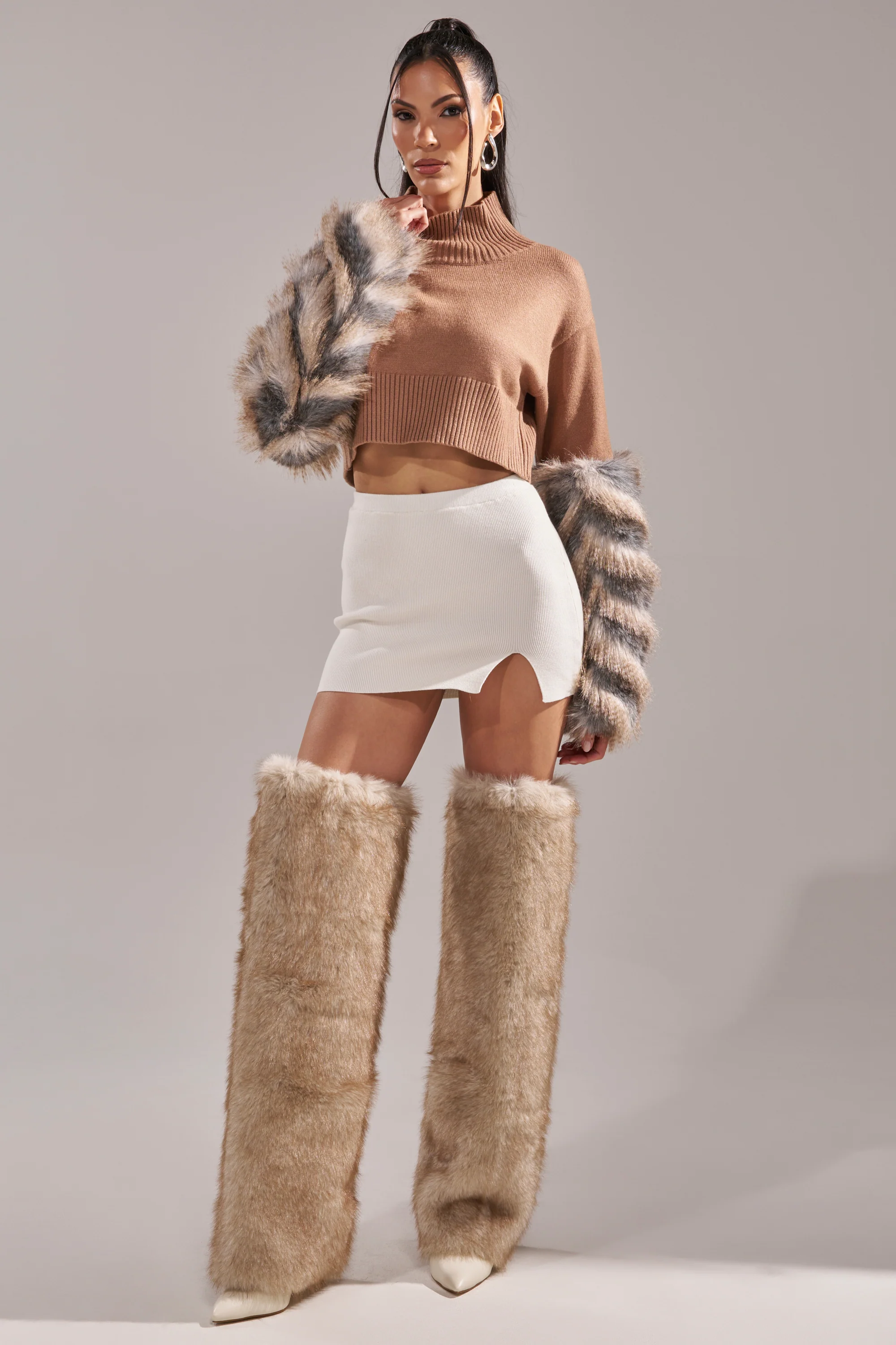 PAWS OFF FUR CUFF SWEATER - Image 11