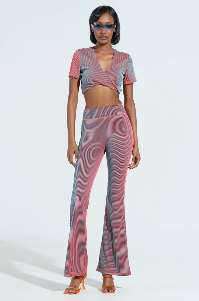 DOUBLE TAKE RIBBED TWISTED CROP TOP - Image 6