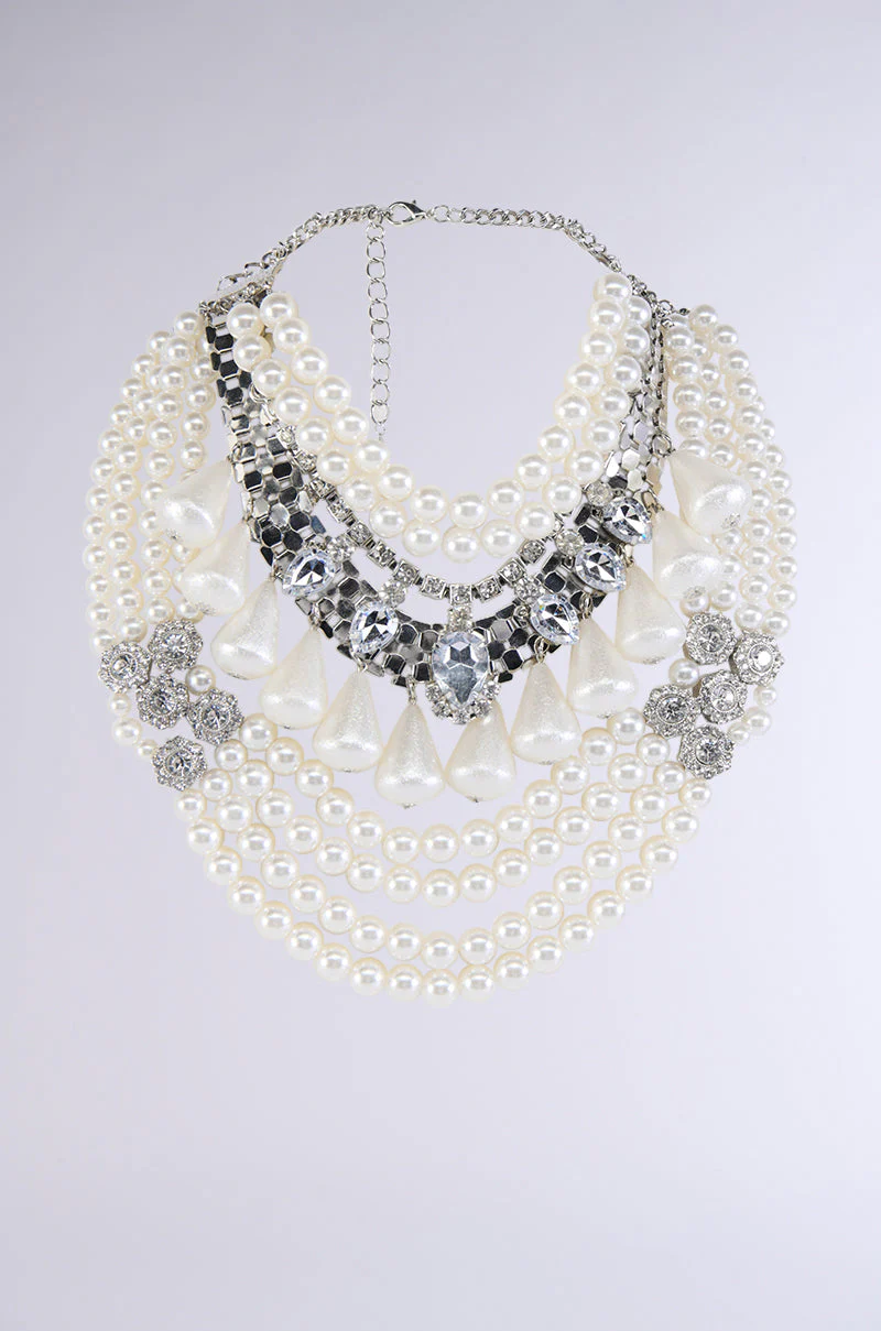 PEARL PLEASE STATEMENT NECKLACE - Image 2