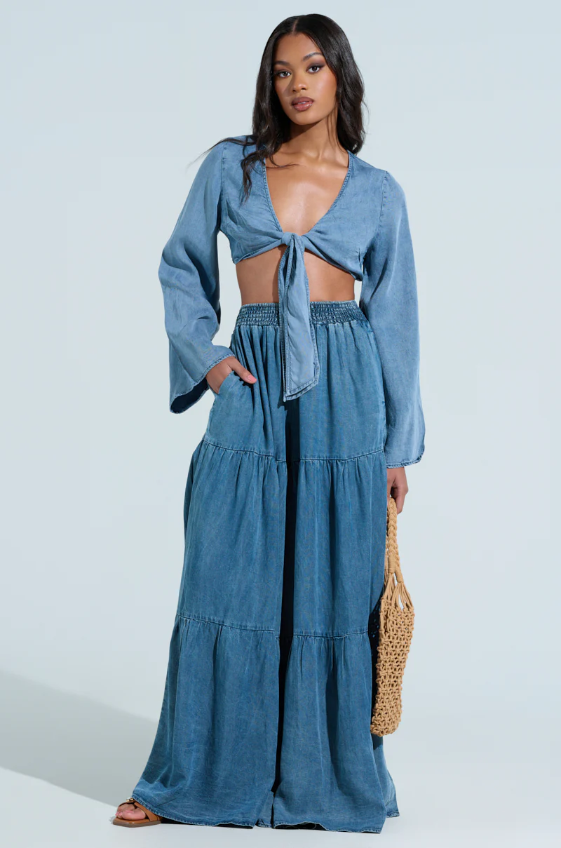 PERFECT AS CAN BE TIE FRONT BLOUSE - Image 5