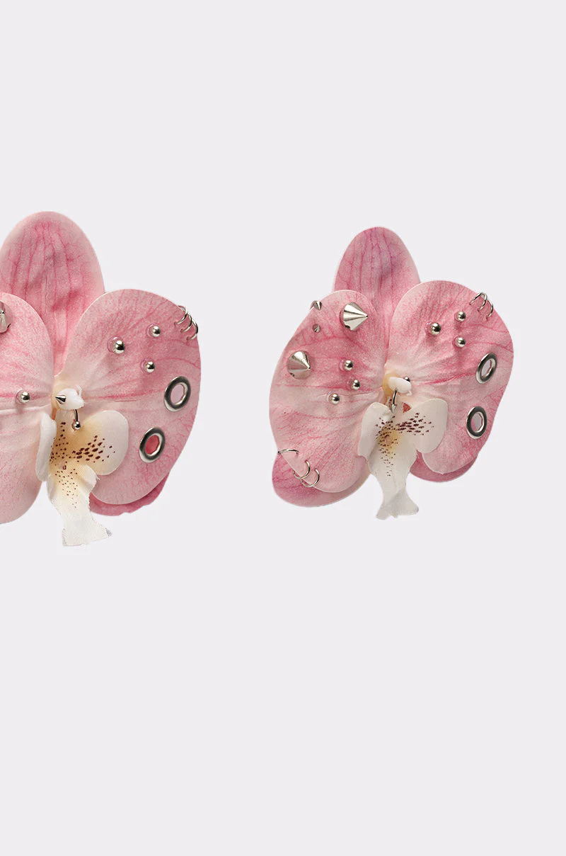 PIERCED ORCHID EARRING - Image 4