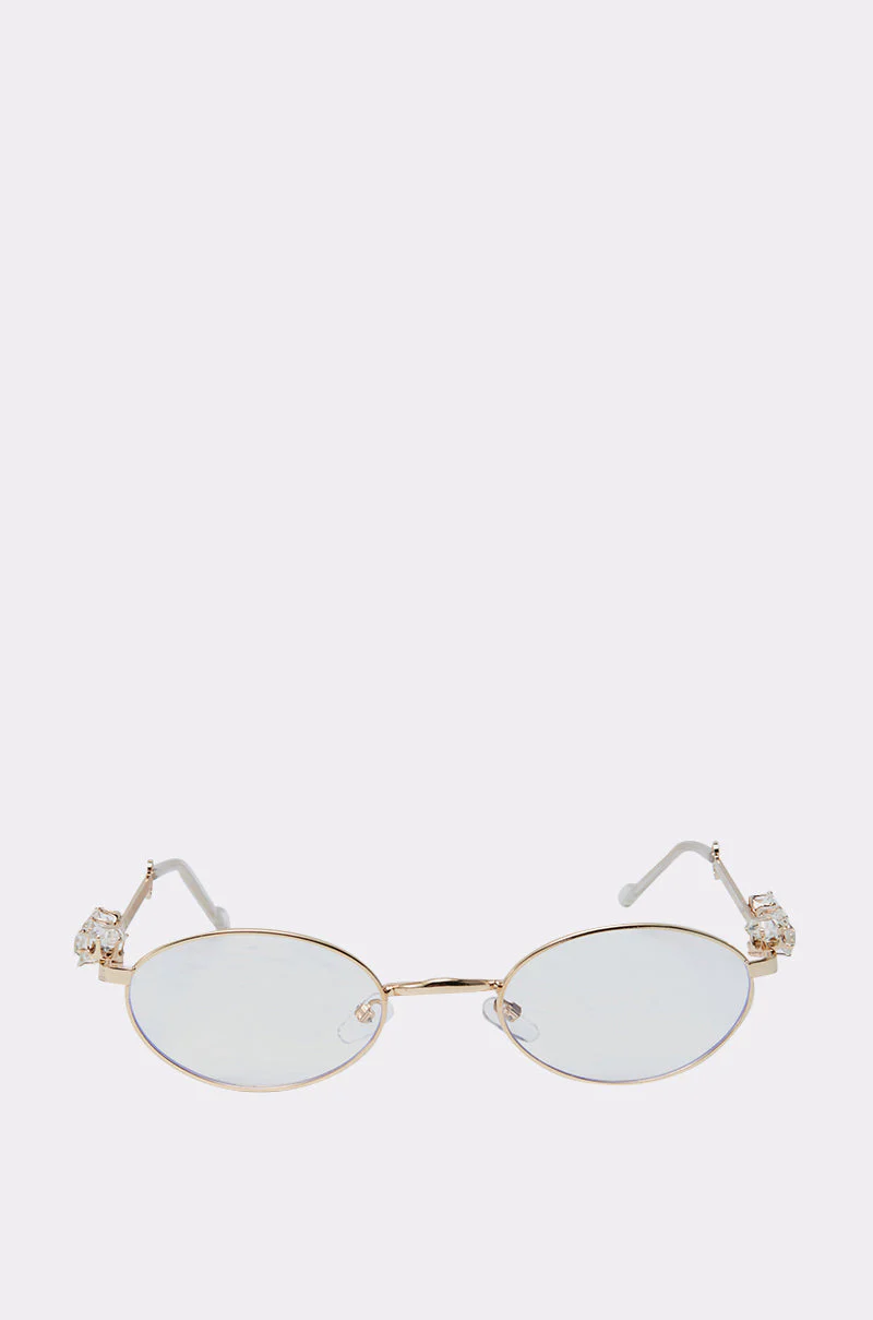 PIERCED VIBES CLEAR GLASSES