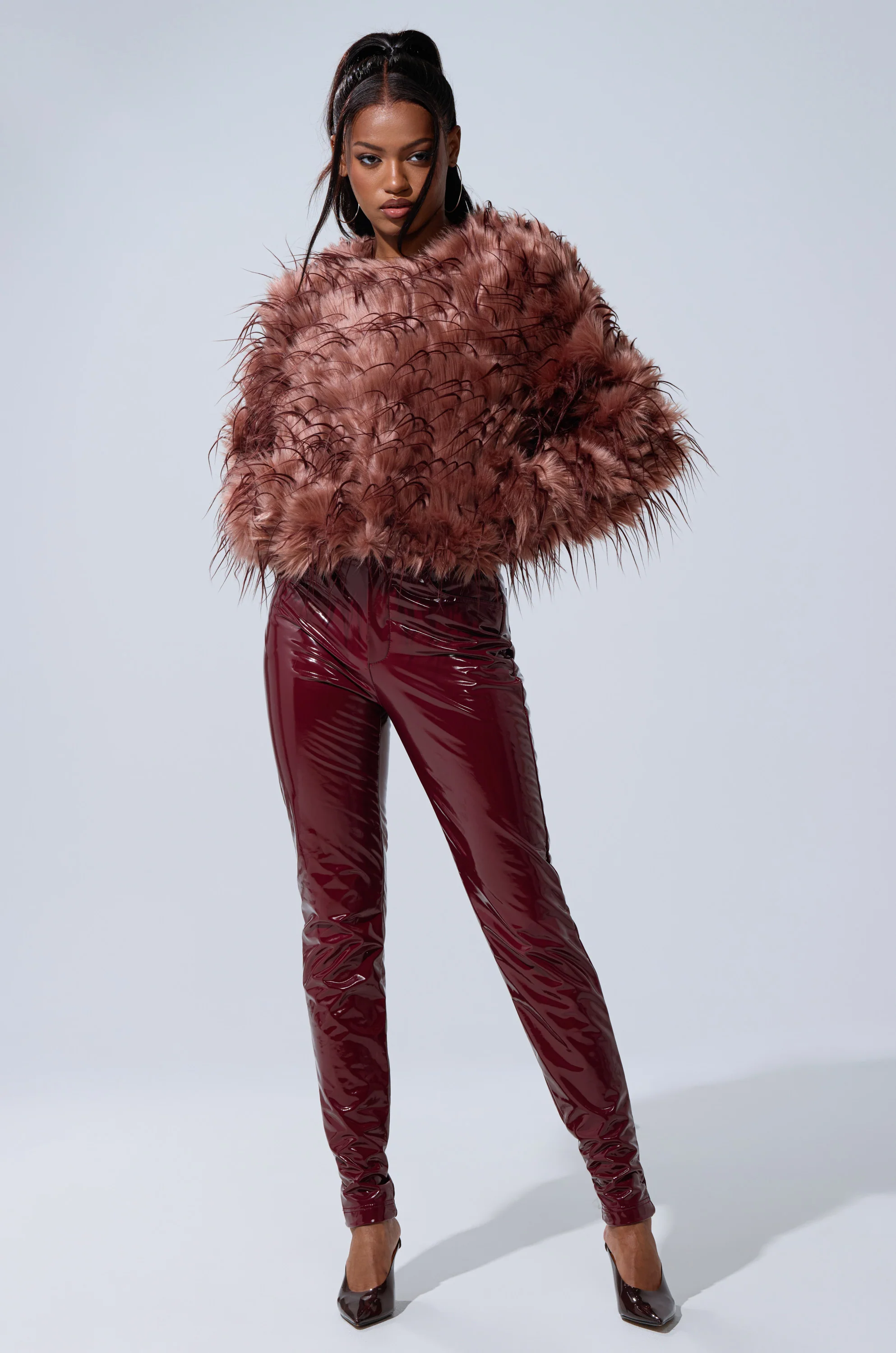 PIPER TEXTURED FAUX FUR COAT - Image 10