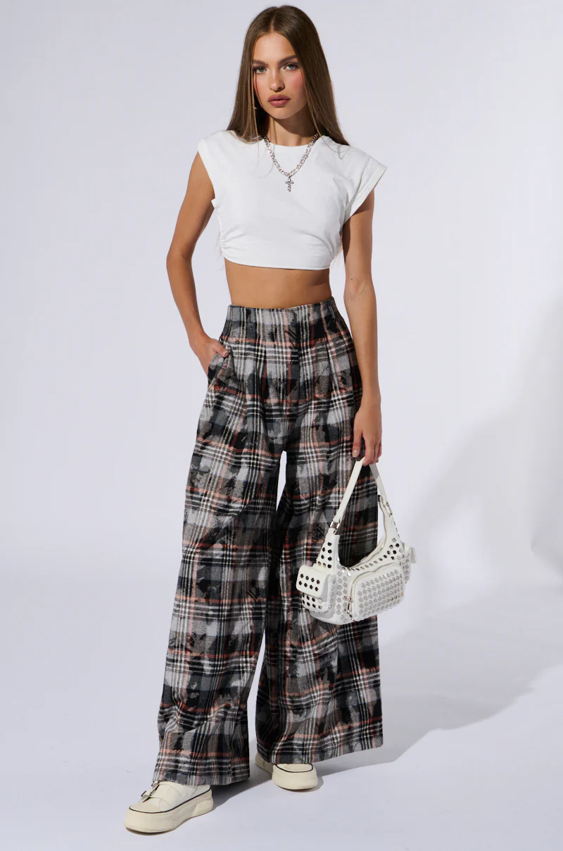 PLAID SWAGGER SLACKS - Image 2