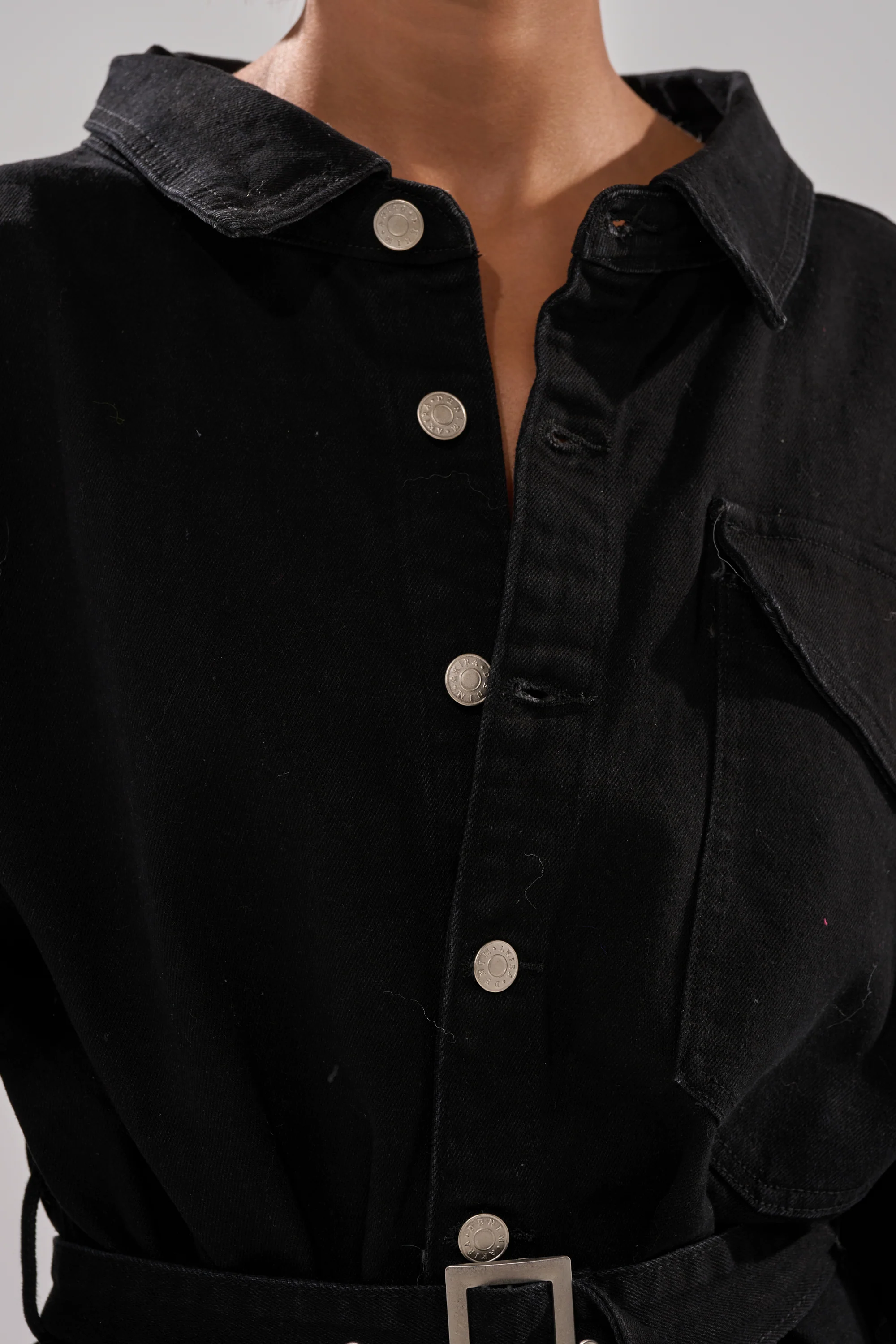 PLAY YOUR CARDS RIGHT DENIM JUMPSUIT WITH GROMMETS - Image 13