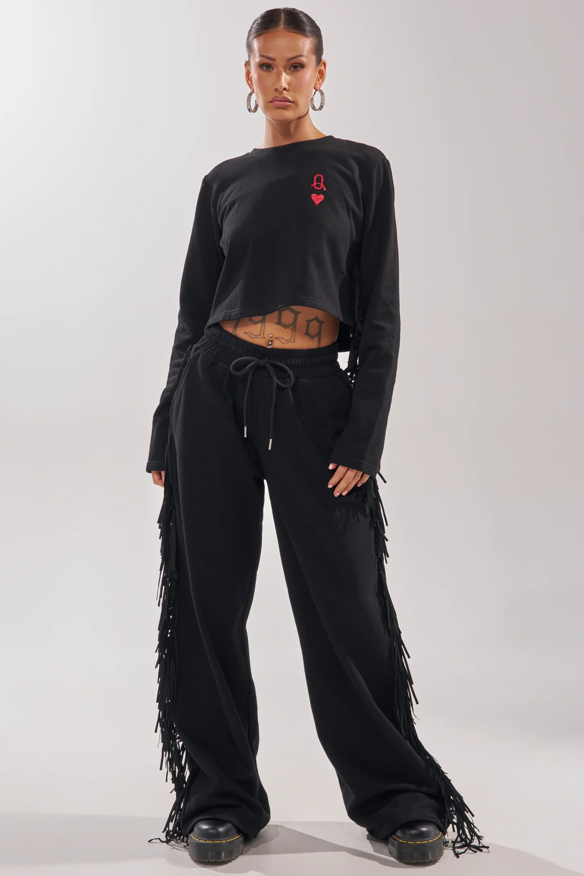 PLAYING CARDS CROP SWEATSHIRT - Image 7