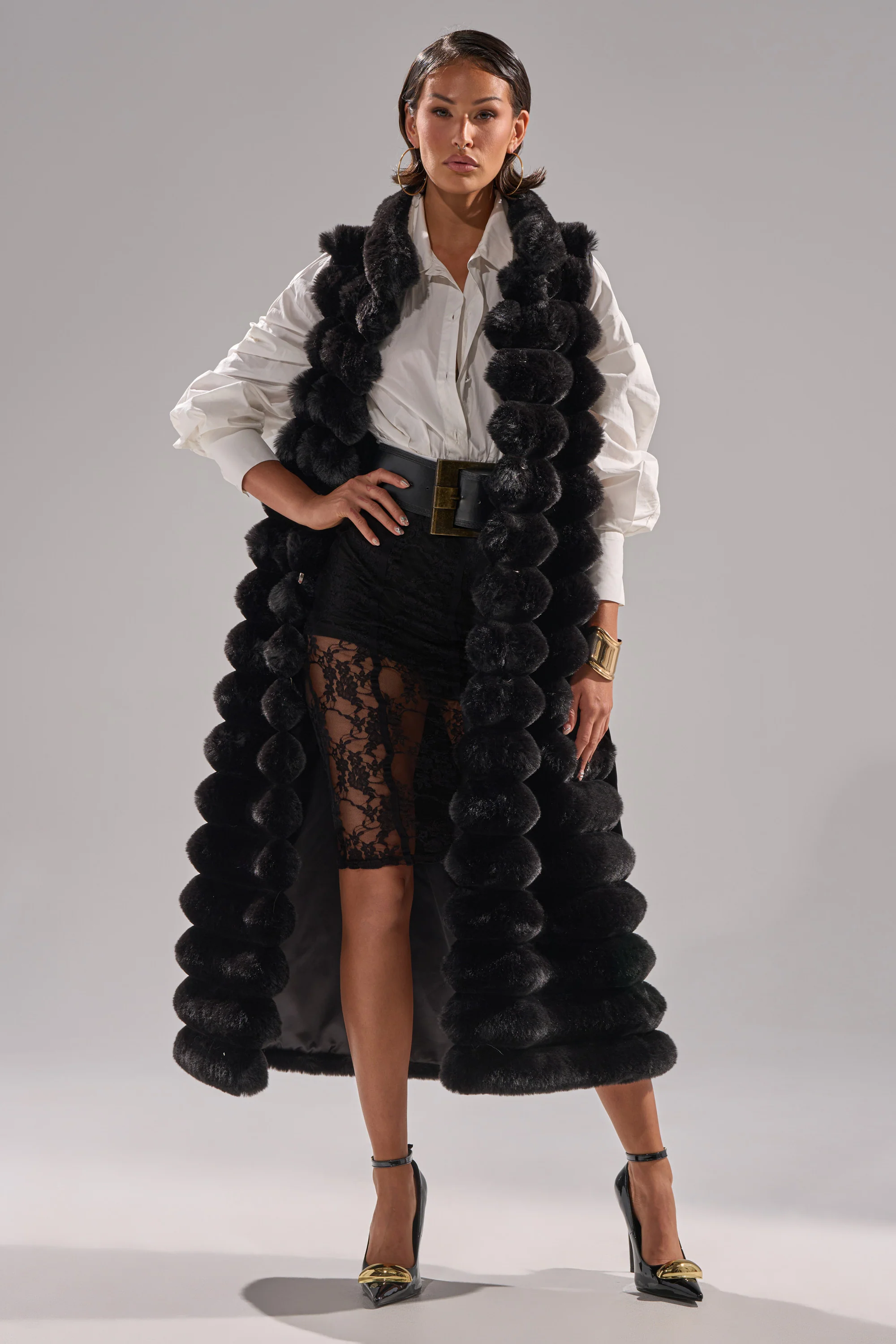 POPPY FAUX FUR VEST - Image 5