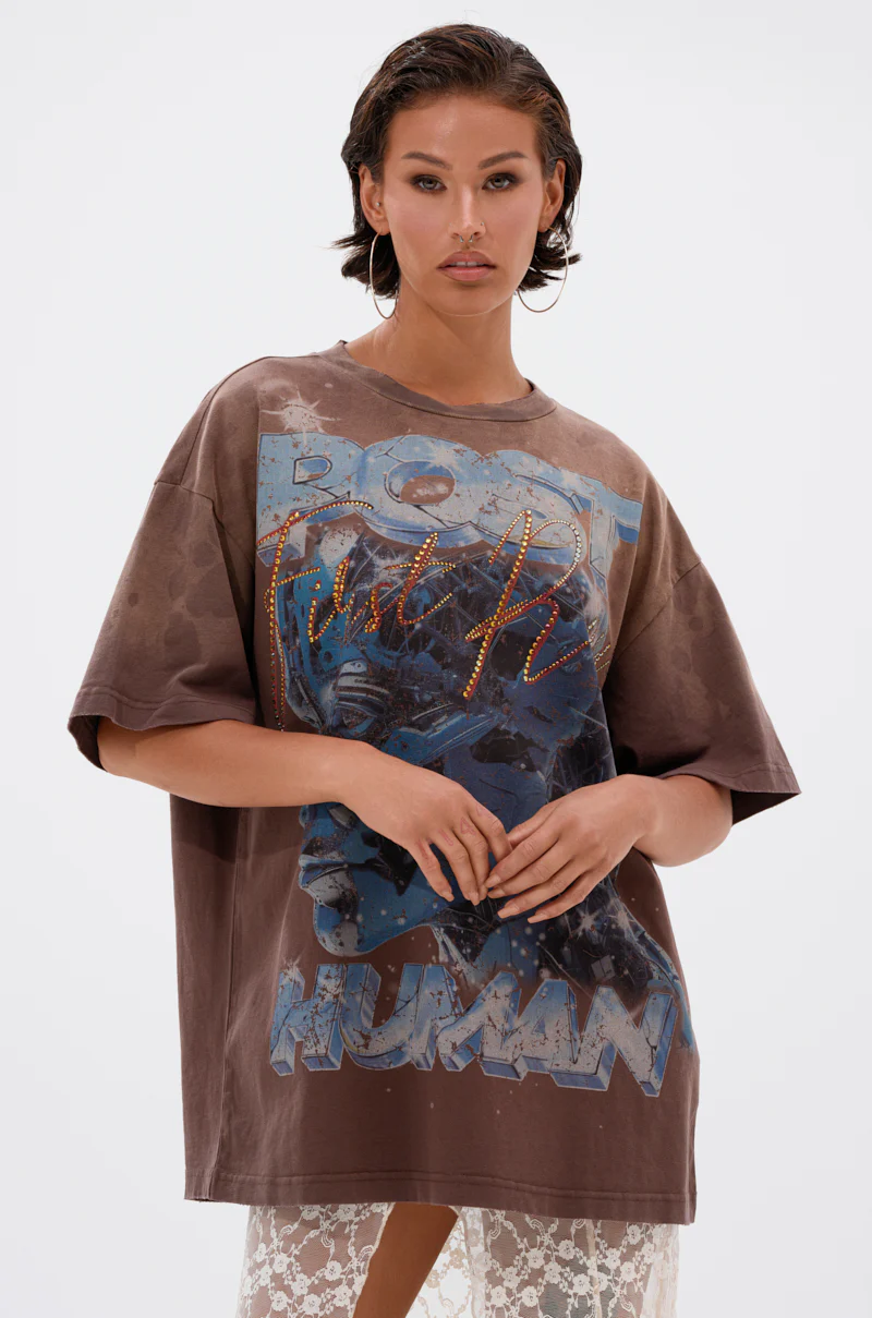 POST HUMAN OVERSIZED GRAPHIC TEE