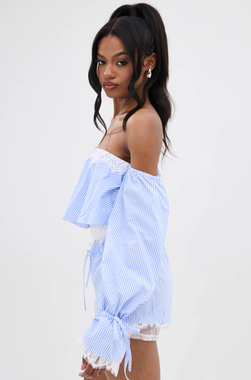 PRAIRIE CHIC OFF THE SHOULDER LONG SLEEVE BLOUSE - Image 2