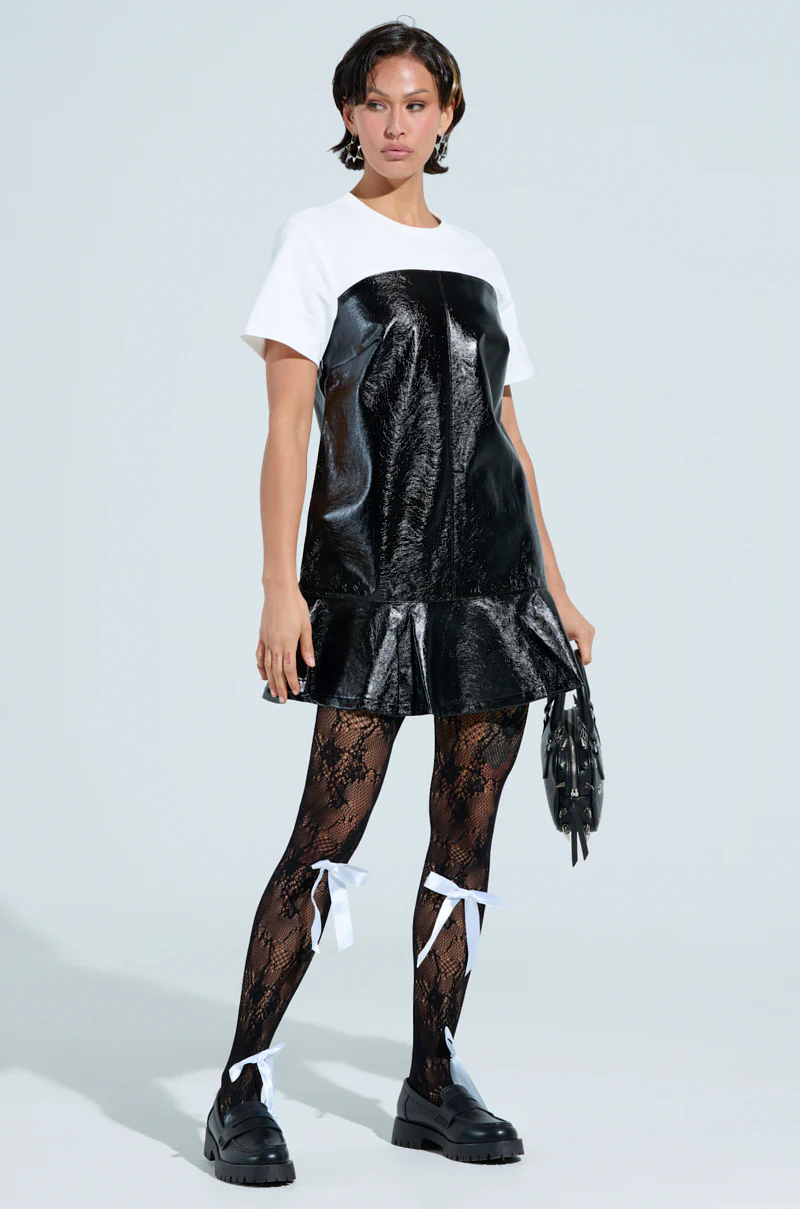 PRETTY PLEASE BOW TIGHTS - Image 2