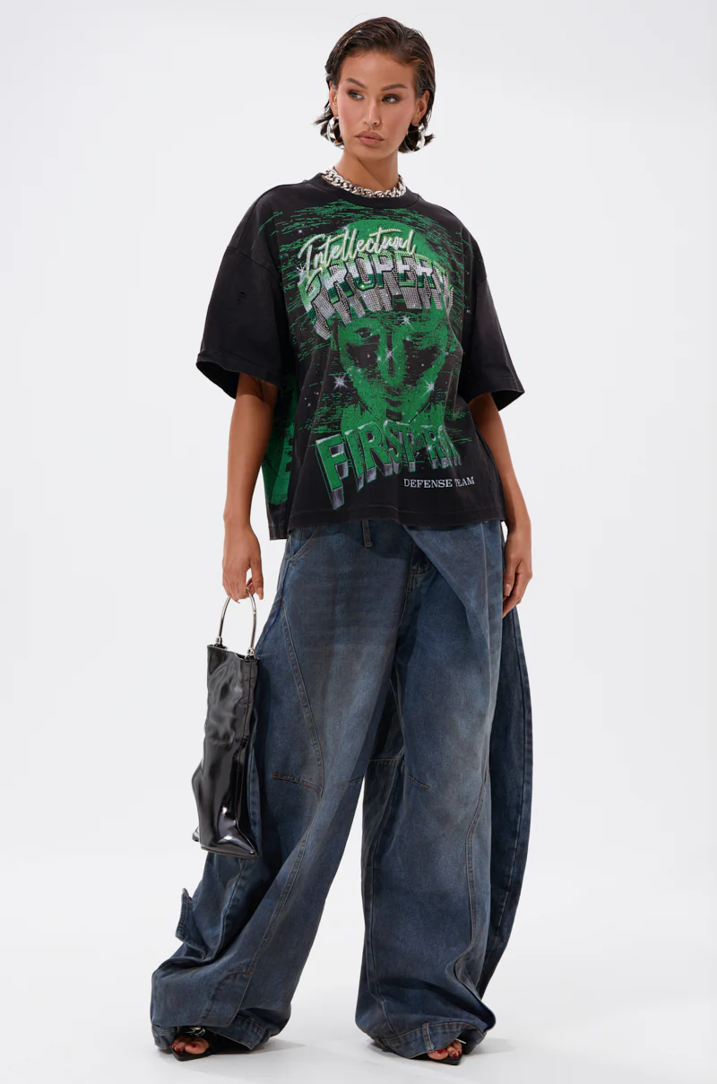 PROPERTY OVERSIZED GRAPHIC TEE - Image 5