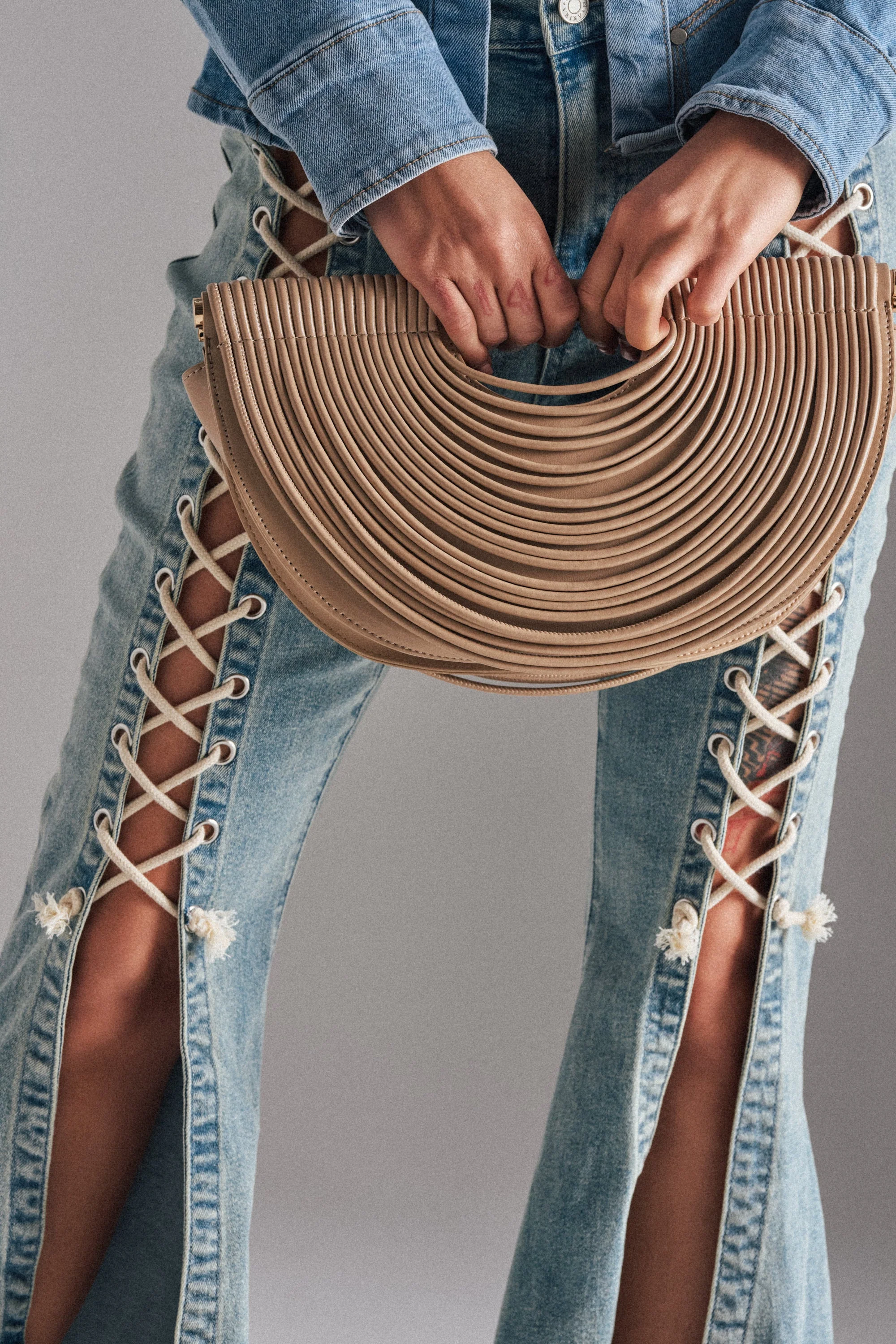CRESCENT CARRY-ALL PURSE