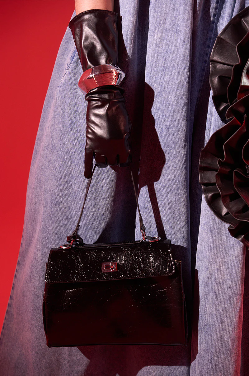 ROXANNE FAUX LEATHER SATCHEL - Image 2