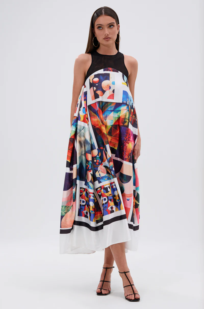 PUT ME IN A MUSEUM PRINTED MIDI DRESS - Image 2