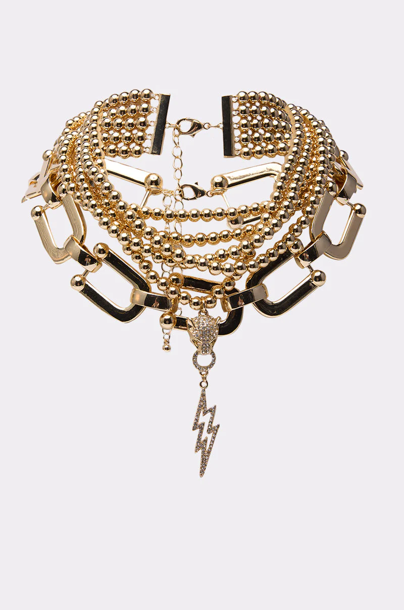 GOLD QUEEN NECKLACE SET - Image 3