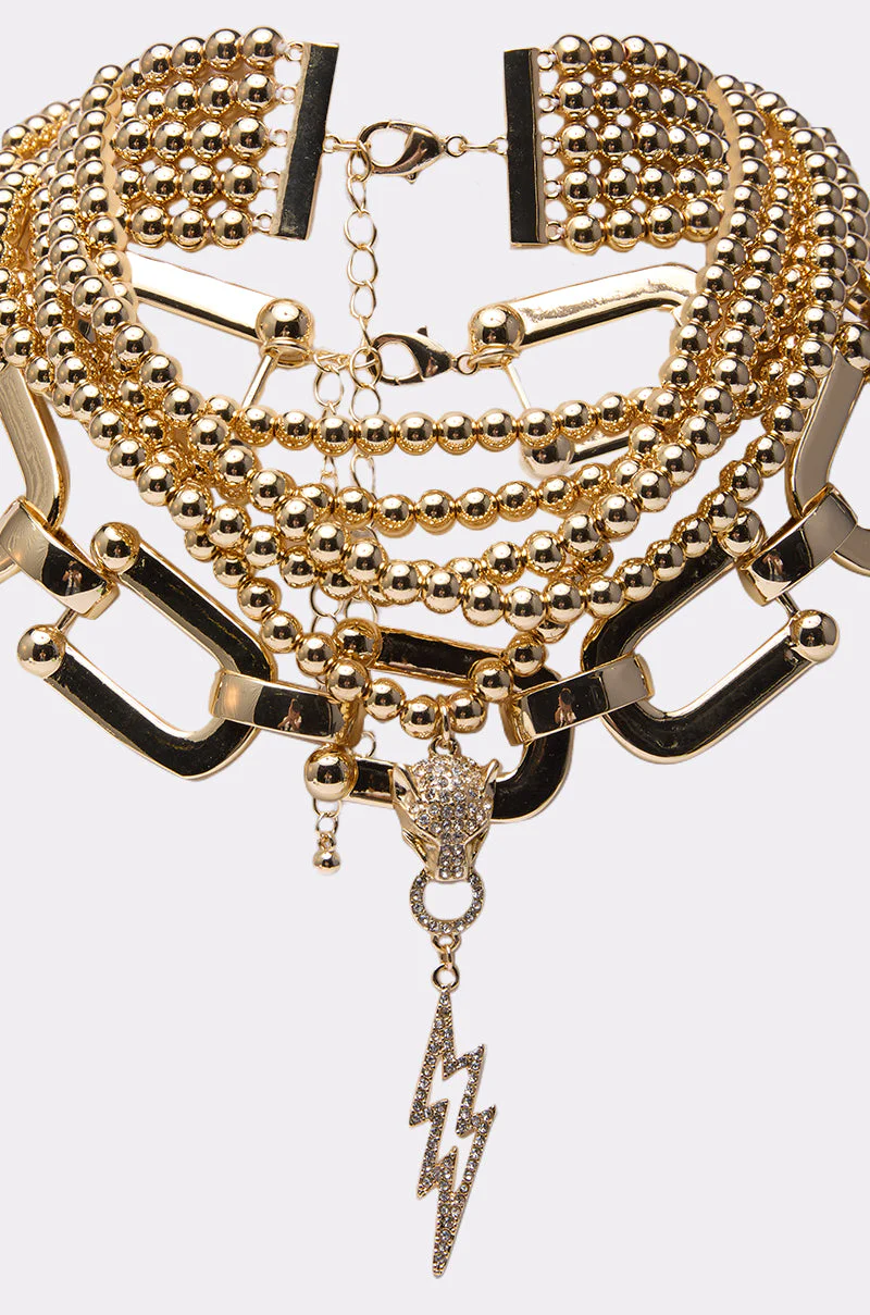 GOLD QUEEN NECKLACE SET - Image 4