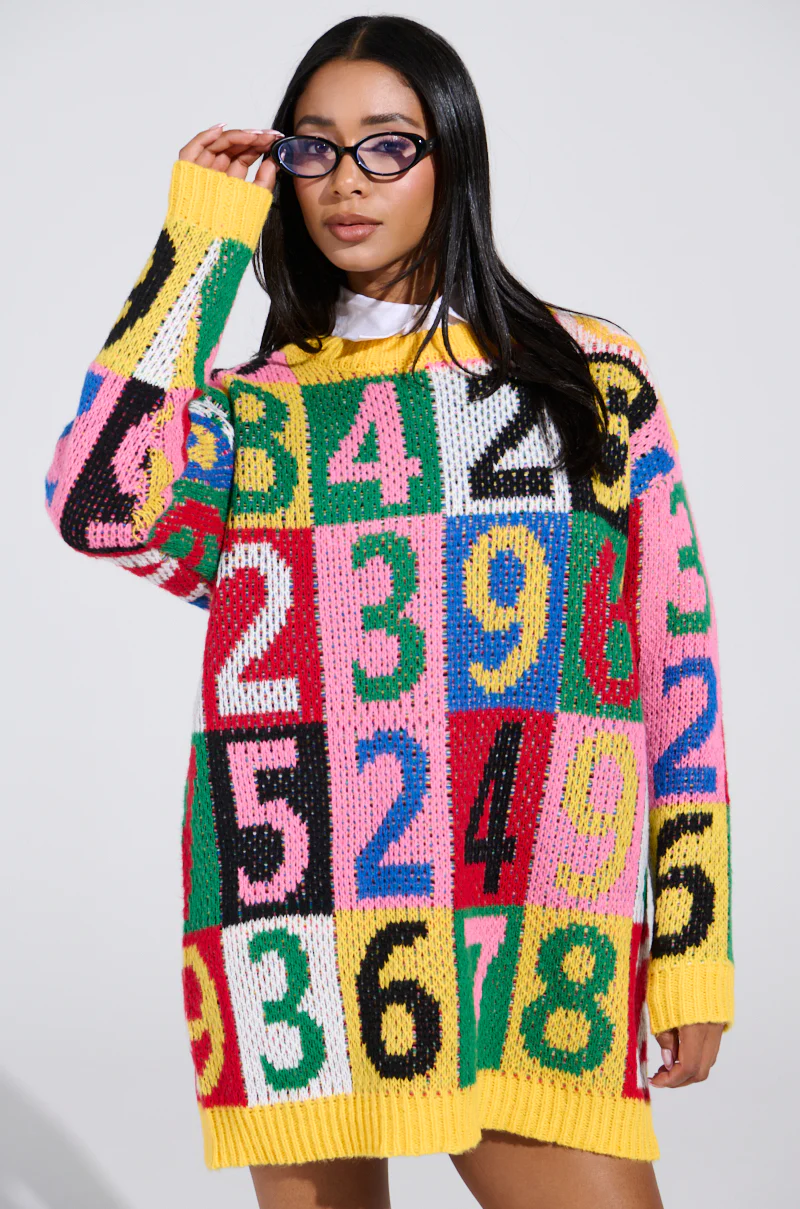 QUICK ONE TWO THREE SWEATER DRESS