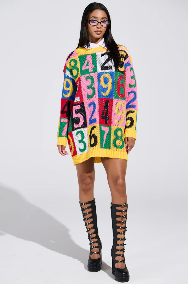 QUICK ONE TWO THREE SWEATER DRESS - Image 5