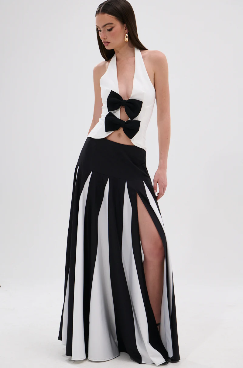 RACHEL SATIN MAXI SKIRT