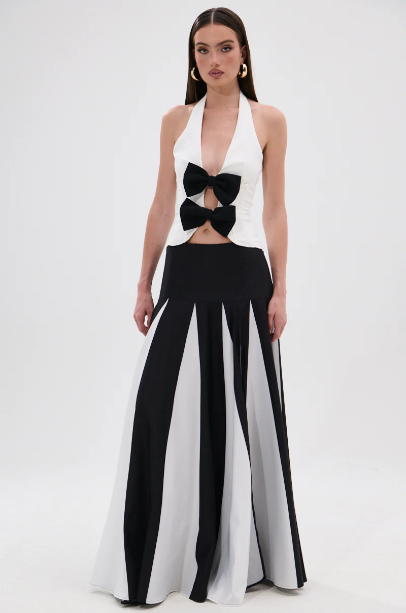 RACHEL SATIN MAXI SKIRT - Image 7
