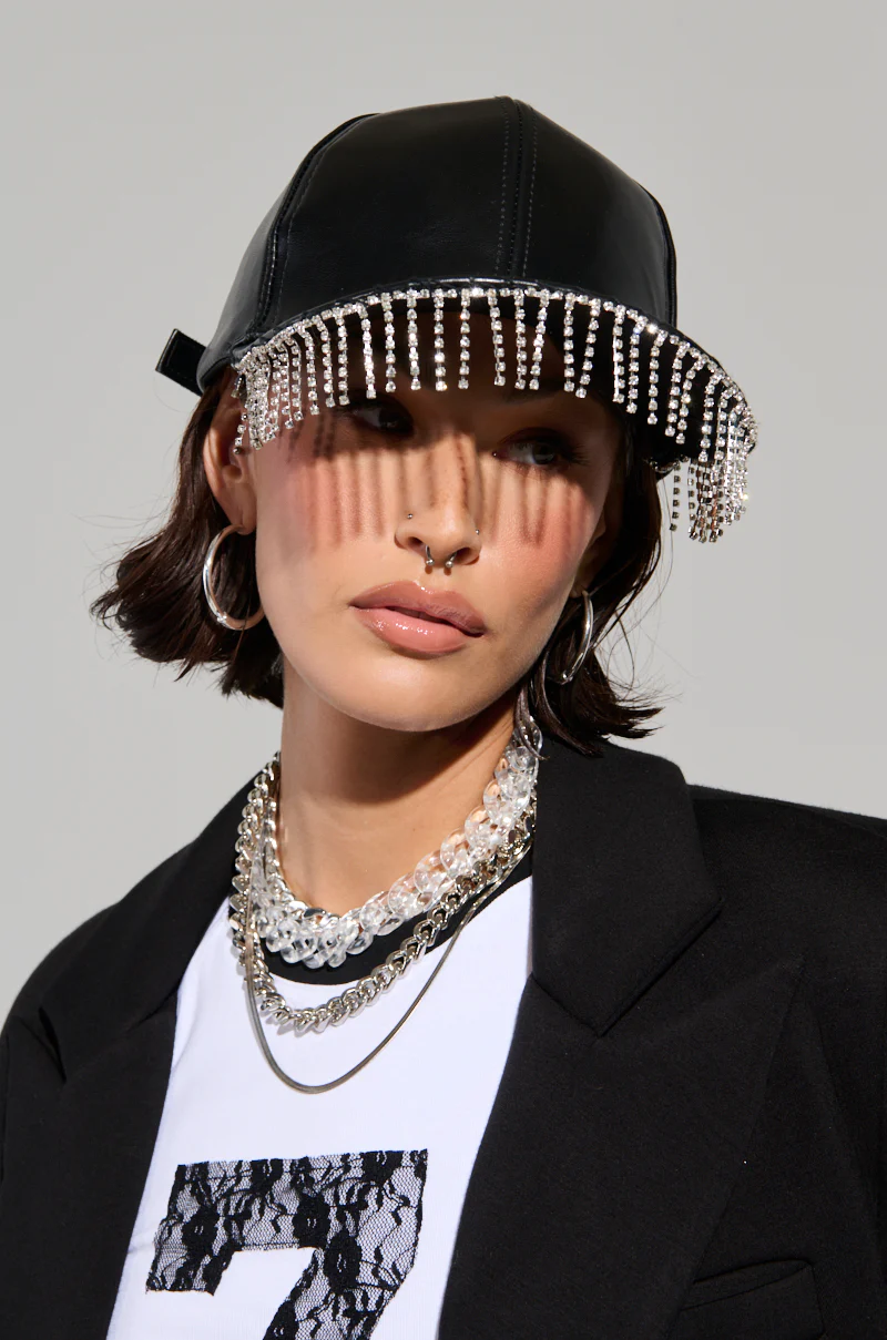 RAINING DIAMONDS FRINGE HAT - Image 3