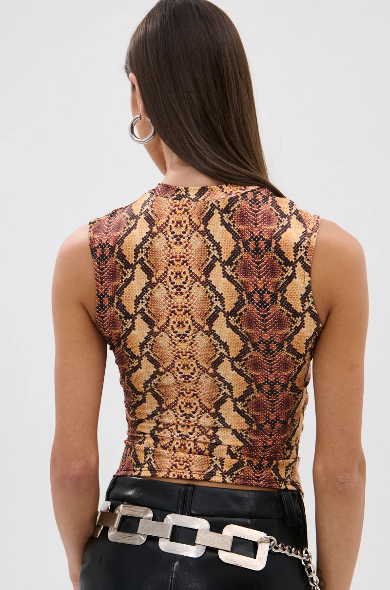 RATTLESNAKE LACE UP TOP - Image 4