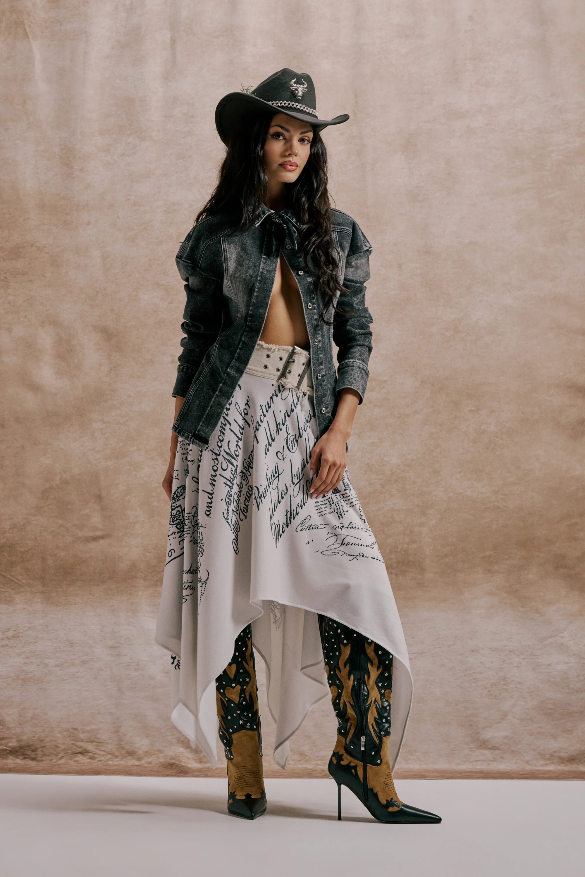 READ ME MIDI SKIRT - Image 4