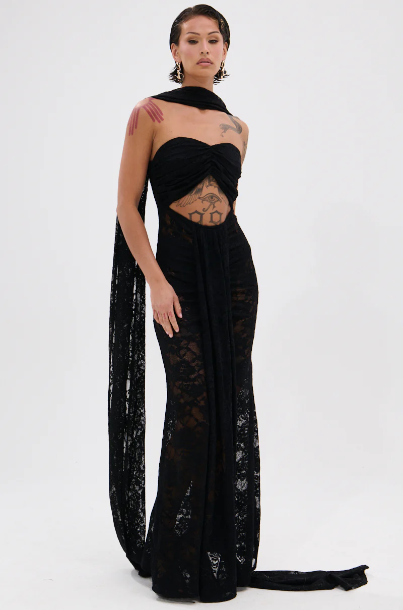 READY FOR A NIGHT OUT LACE MAXI DRESS - Image 5